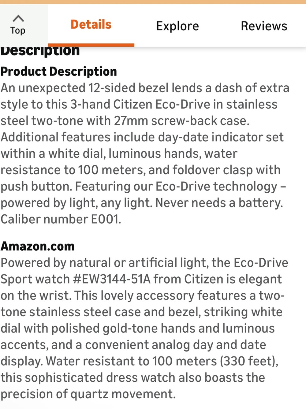 Citizen Women's Eco-Drive Dress Classic Watch in Two-Tone Stainless Steel - Picture 4 of 6